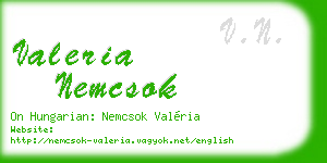 valeria nemcsok business card